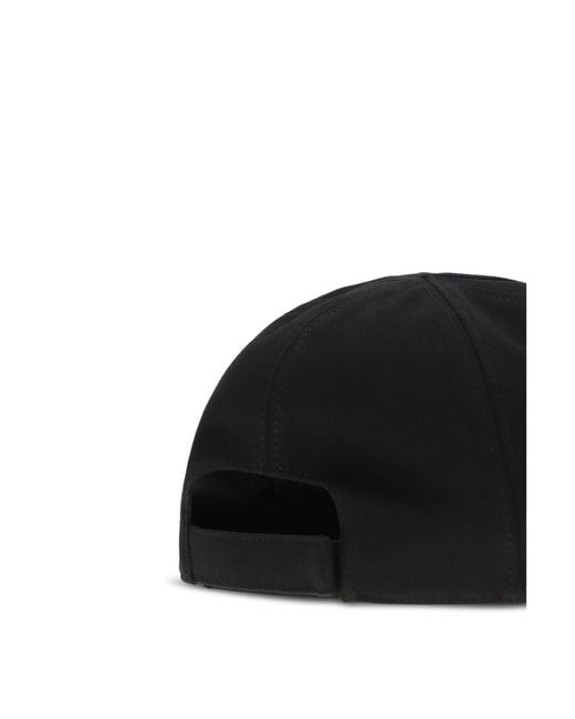 Moncler Black Rick Owens Baseball Cap + Rick Owens for men