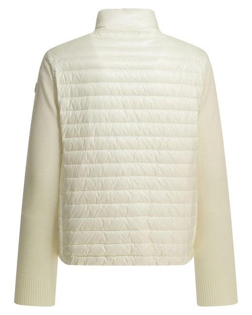 Moncler Natural Short Wool Down Jacket