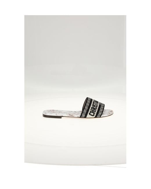 Dior White Dior Dway Slide 0.5Cm