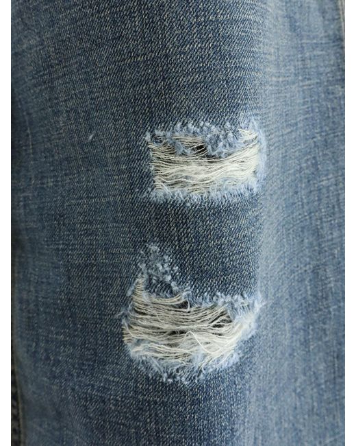 Dior Blue Dior Destroyed-Effect Denim Jeans for men