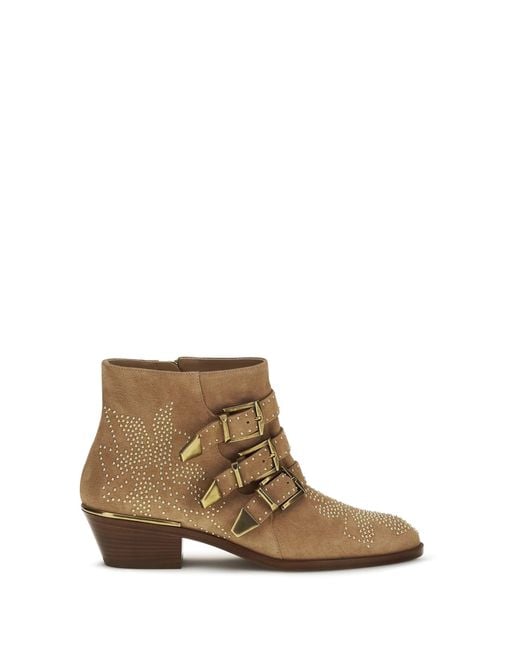 Chloé Brown Suede Susan Boots