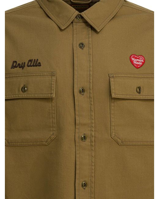 Human Made Green "Work" Overshirt Jacket for men