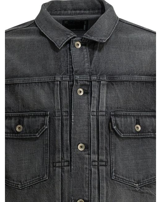 Sacai Black Jackets & Coats Jackets And Coats