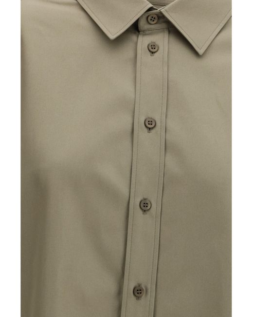 Balenciaga Green Lace-Up Shirt