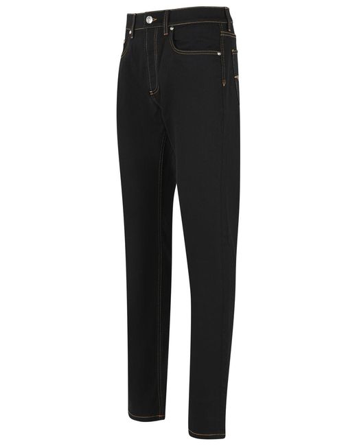 Versace Black Cotton Jeans for men