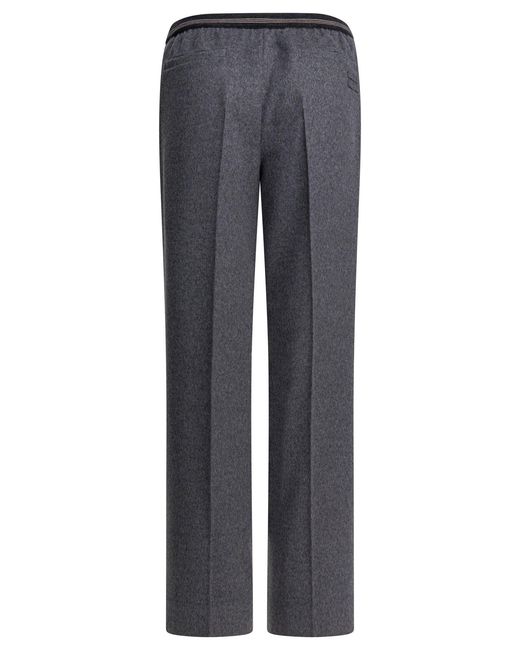 Miu Miu Gray Velour Trousers