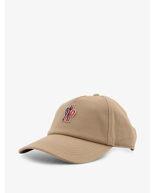 Moncler Natural Hats Cotone for men