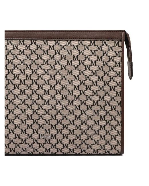 Max Mara Brown "Mm Trousse" Pouch