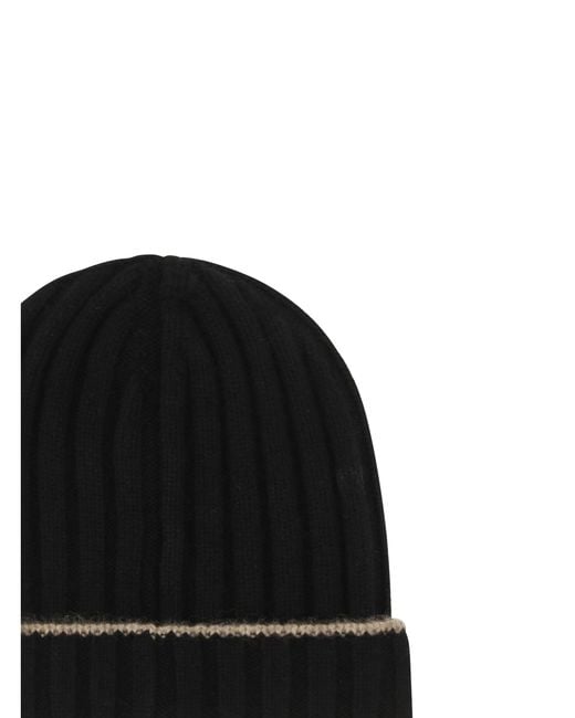 Brunello Cucinelli Black Hats E Hairbands for men