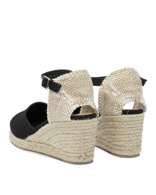 Castaner Black "Carol 70Mm" High Espadrilles