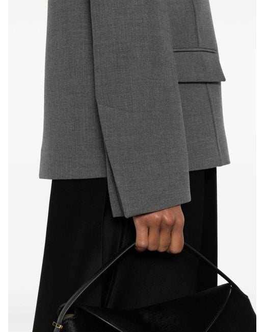 Totême Gray Mélange Effect Blouse