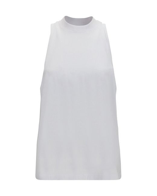 DARKPARK White Tank Top Milla Cut-Out Cotton