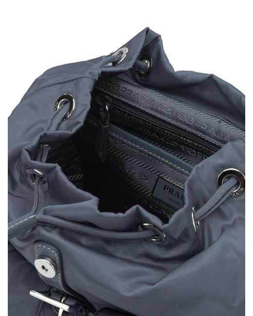 Prada Blue Recycled Polyamide Backpack