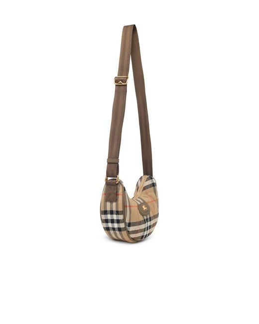 Burberry White 'Horseshoe' Crossbody Bag