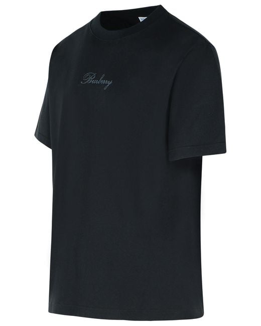 Burberry Black 'Ryan' Cotton T-Shirt for men