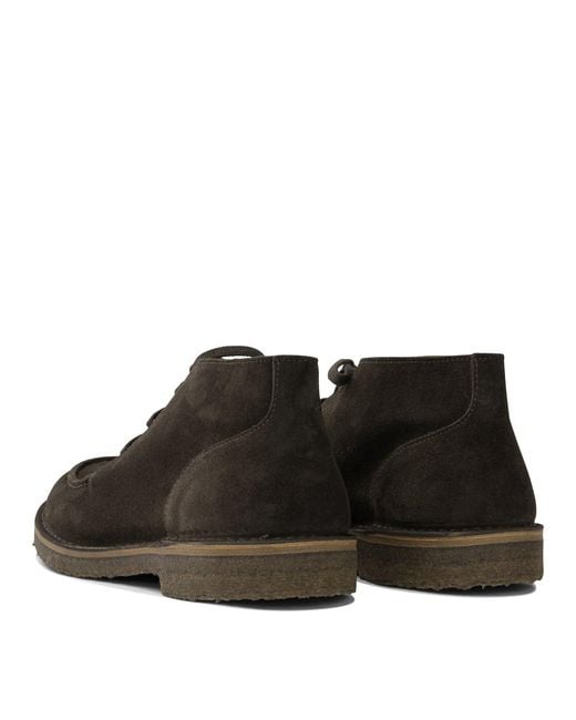 Astorflex Black "Deukeflex" Lace-Up Loafers for men