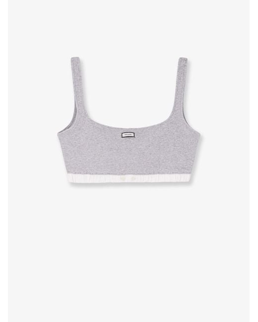 Entire studios Gray Cotton Blend Top