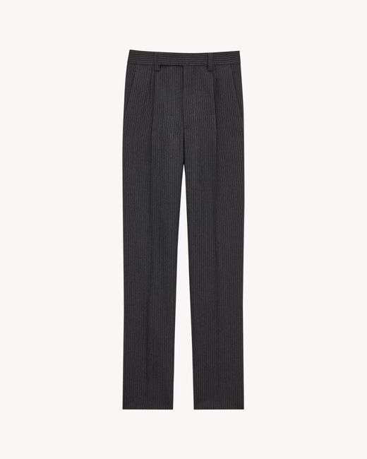 Men's Grey Mid-Rise Tailored Trousers