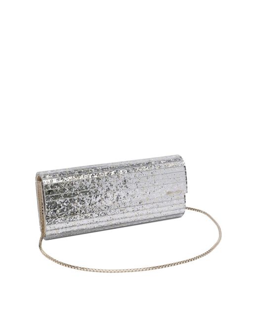 Jimmy Choo Gray "Sweetie" Clutch Bag