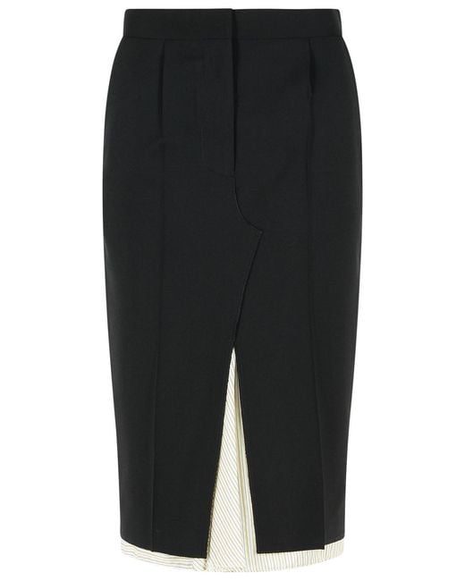 Marni Black Midi Skirt