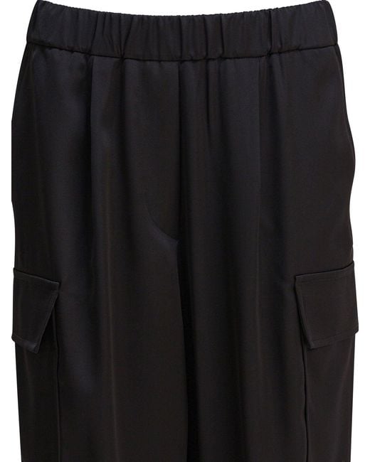 Semler Black Cargo Pants Trousers
