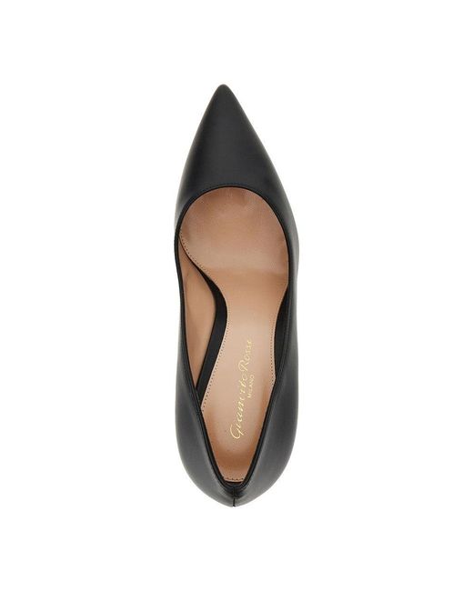 Gianvito Rossi Blue 'Gianvito' Leather Pumps