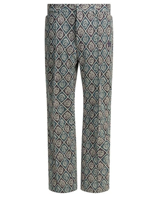 Needles Gray Boot Cut Polyester Casual Pants
