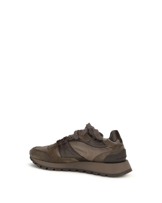 Brunello Cucinelli Brown Suede Sneakers