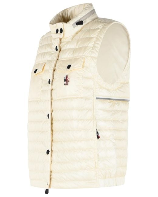 Moncler Natural 'Gumiane' Padded Vest With Hood