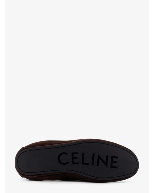 Céline White Ribbed Beanie Hat for men