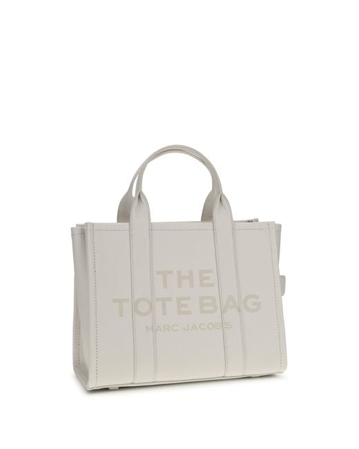 Marc Jacobs Gray The Medium Tote Handbag Cotton