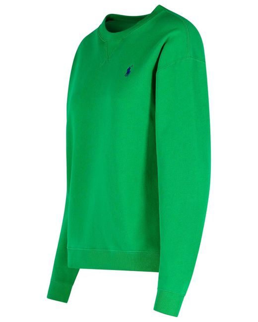 Polo Ralph Lauren Green Cotton Sweatshirt