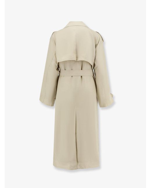 Frankie Shop Natural Veyron Double-Breasted Blazer