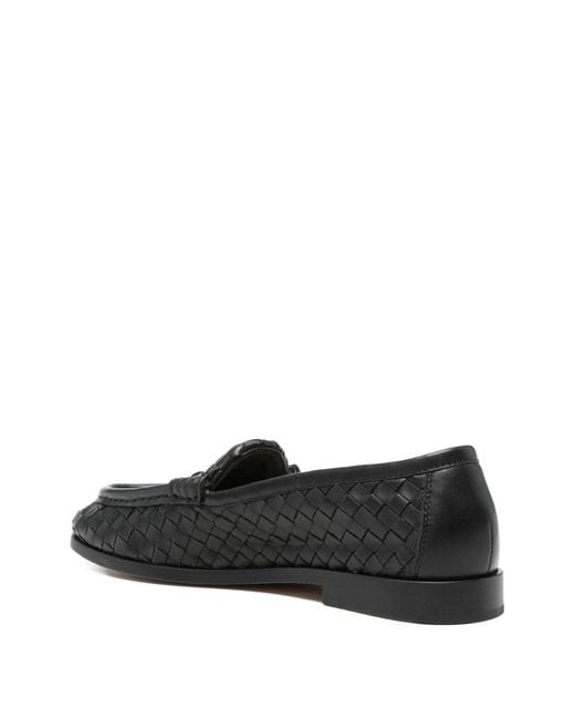 Bottega Veneta Black "Silenzio" Loafers