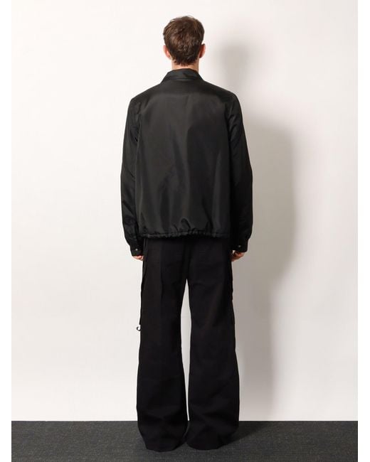 Rick Owens Black Zipped Down Padded Jacket for men