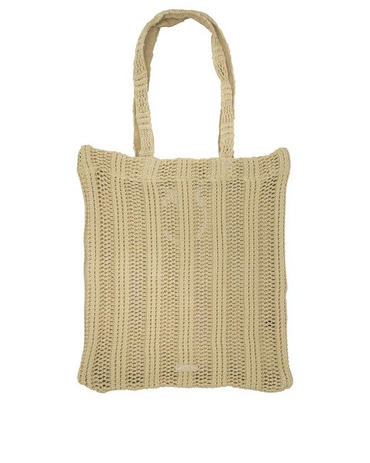 Pinko Natural Polypropylene Cotton Shoulder Bag