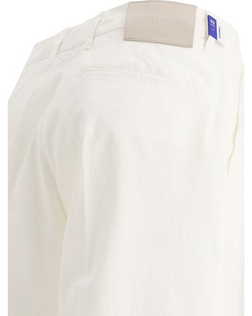 Jacob Cohen White Selena Trousers
