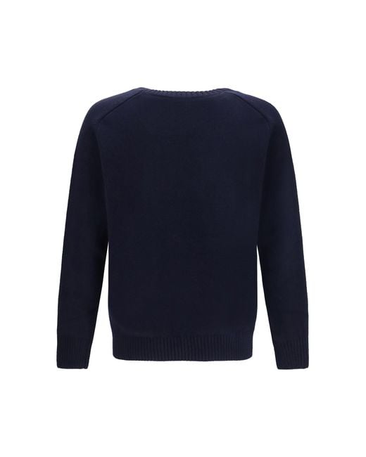 Brooksfield Blue Crewneck Sweater for men
