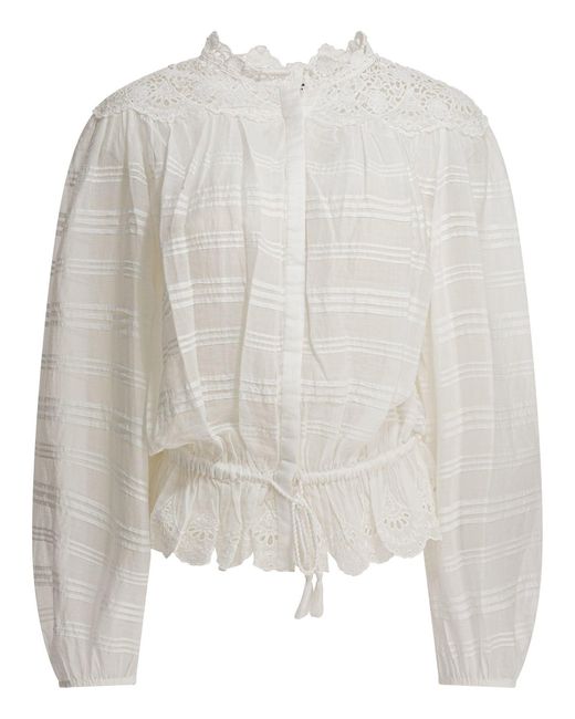 Women's White "Polly" Blouse