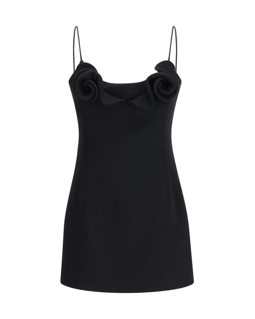 Magda Butrym Black Short Wool-Blend Dress
