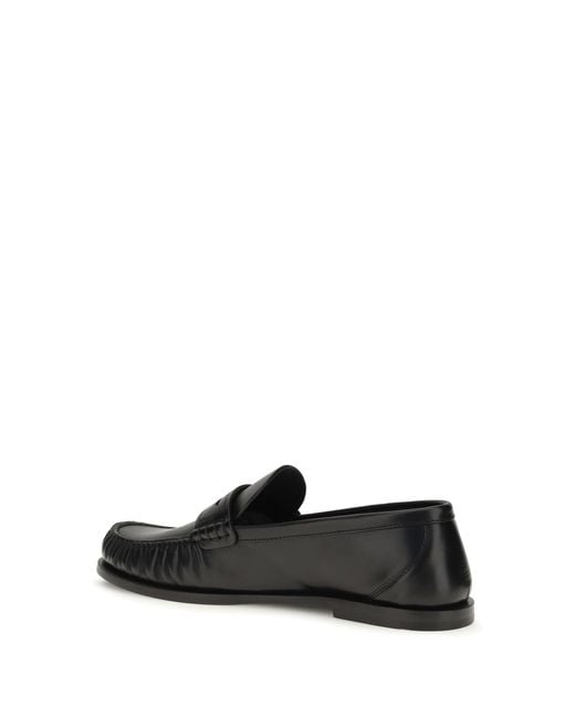 Saint Laurent White Laurent Loafers