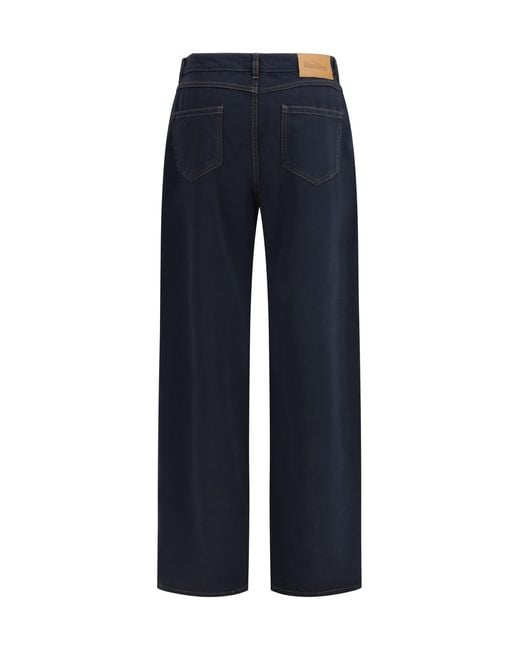 Max Mara Blue Baggy Pants
