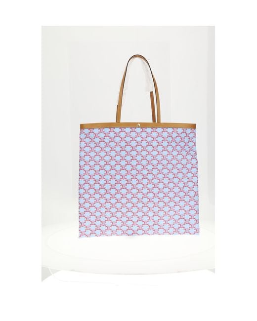Women's Purple Large Flat Shopper