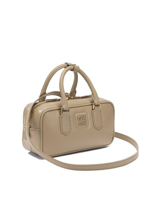 Miu Miu Natural "Arcadie" Small Handbag