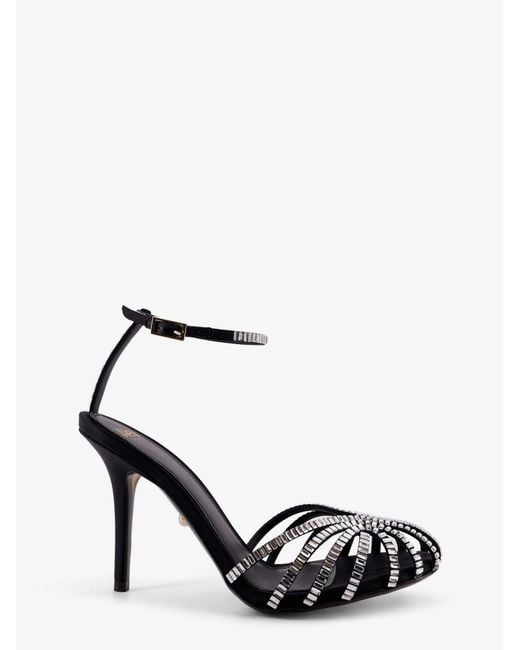 ALEVI White Penelope Sandals With Crystals