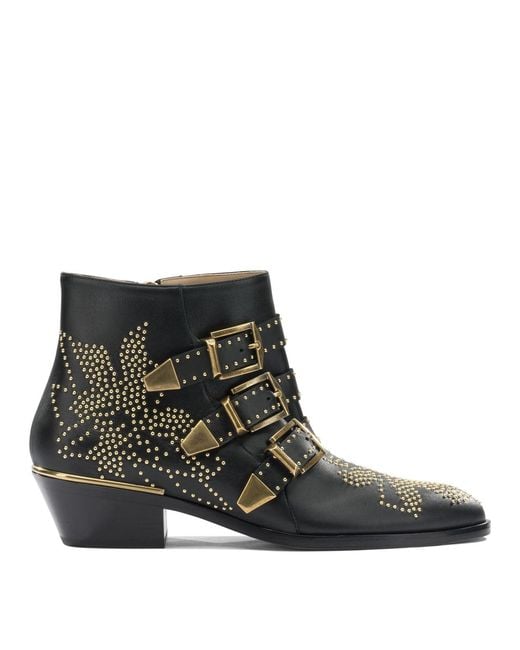 Chloé Black "Susanna" Ankle Boots