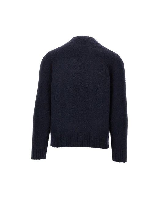 Piacenza 1733 Blue Silk And Cashmere Blend Sweater for men