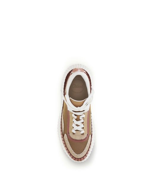 Chloé White Chloé Nama Sneakers