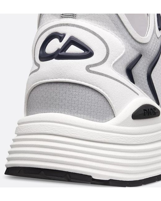 Dior White B30 Countdown Tech Sneakers for men