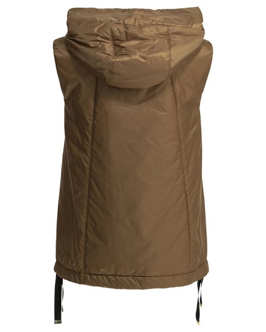 Max Mara Green Water-Repellent Sleeveless Jacket